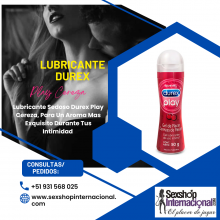 LUBRICANTE DEL PLACER DESLIZANTE DUREX PLAY CEREZA SEXSHOP PTE PIEDRA